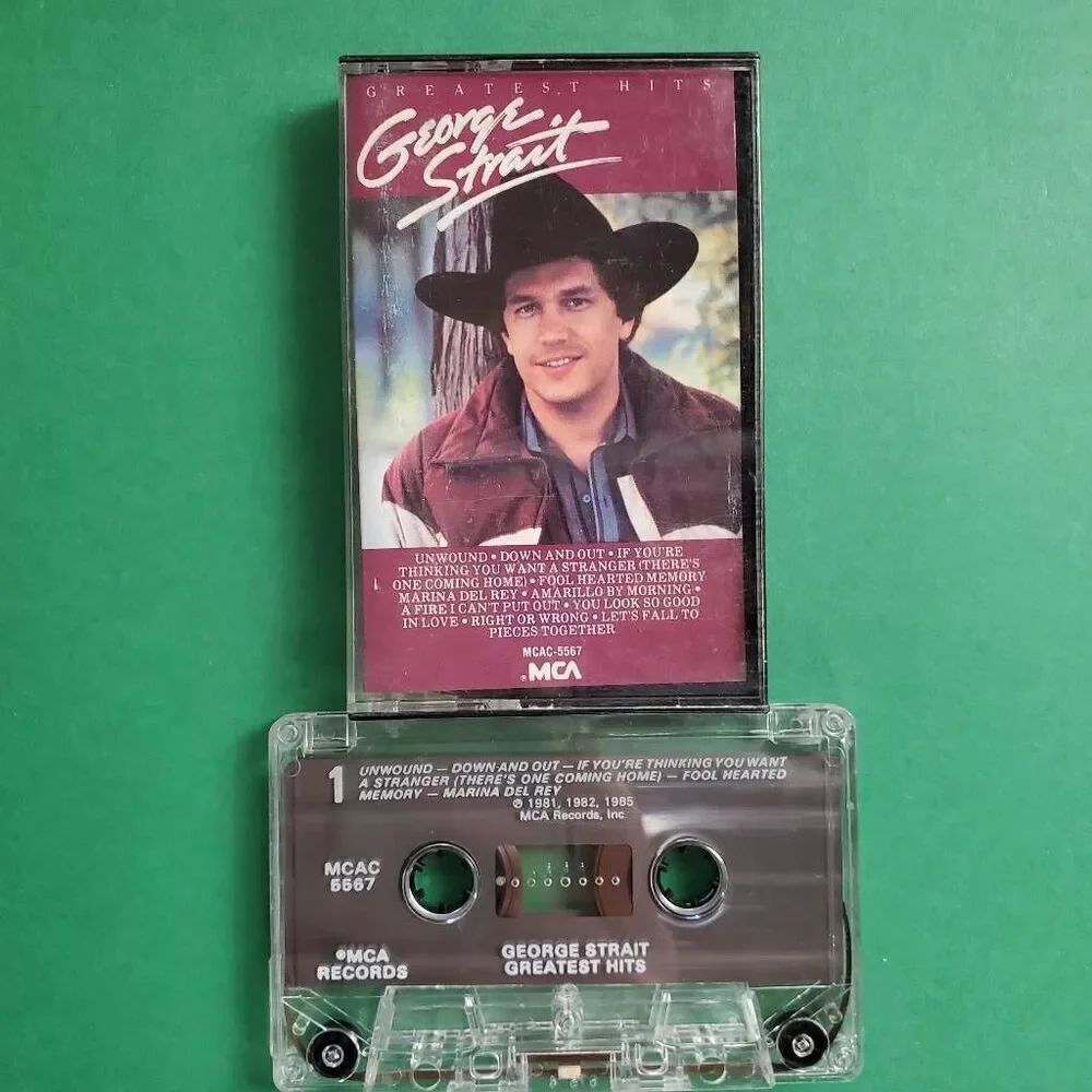 George Strait Greatest Hits Cassette MCA 1985